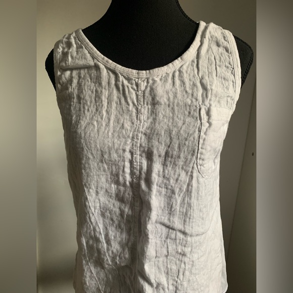 Terzo Millennio sleeveless white tank top - Picture 1 of 8
